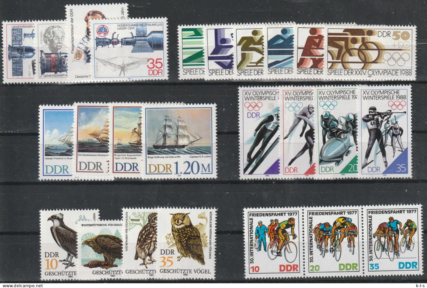 DDR: Posten Mit Div. Versch. Sondermarken In Kompletten Sätzen.   **/MNH - Vrac (max 999 Timbres)