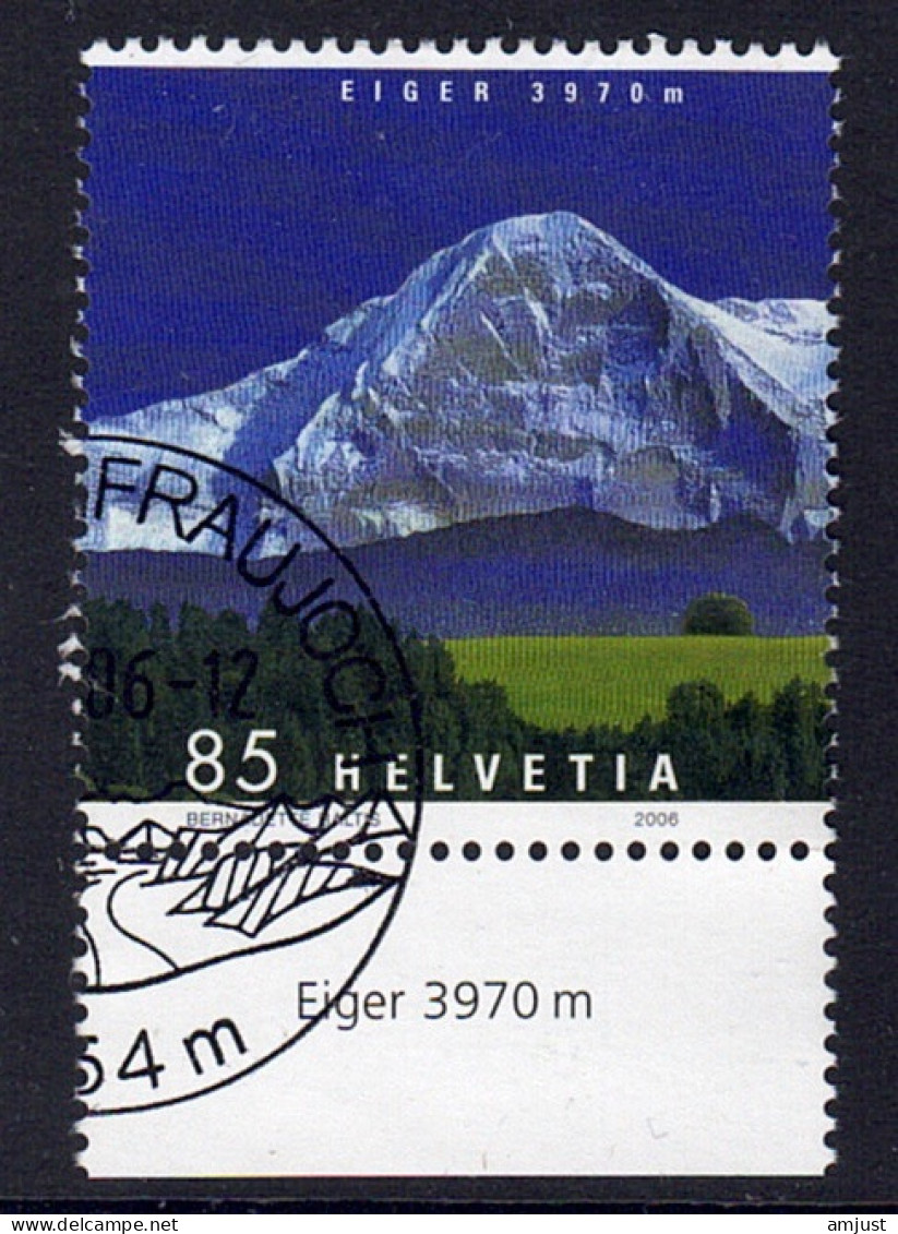 Suisse // Switzerland // 2000-2009 // 2006 // Panorama De Montagne Oblitéré No.1202 - Gebraucht