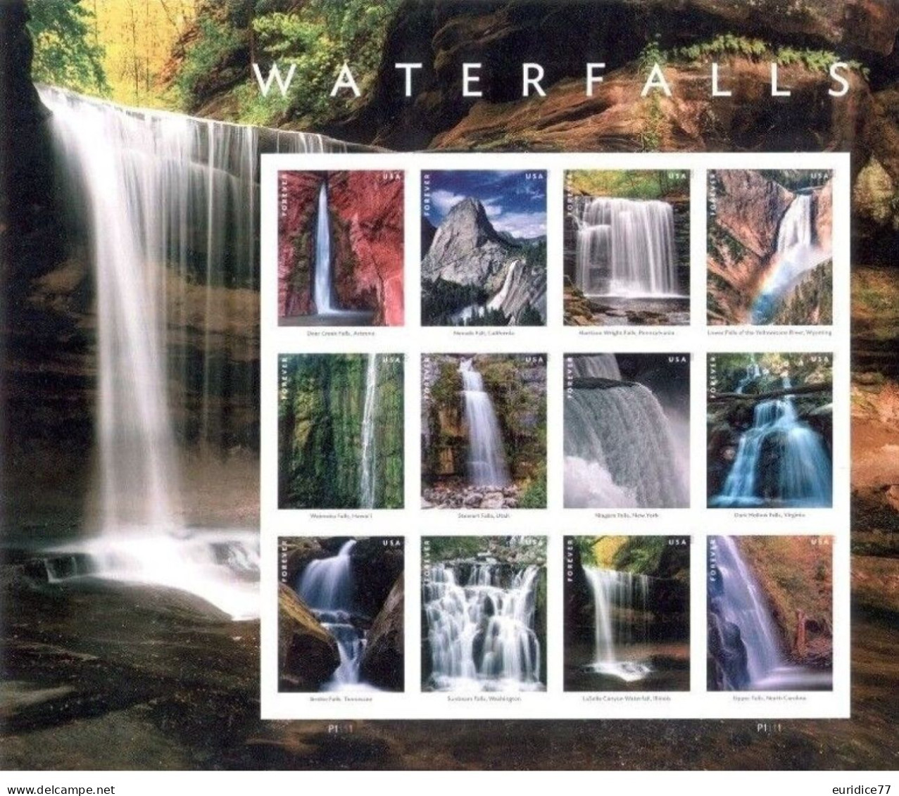 Estados Unidos United States USA 2023 - Waterfalls Miniature Sheet Mnh** - Ungebraucht