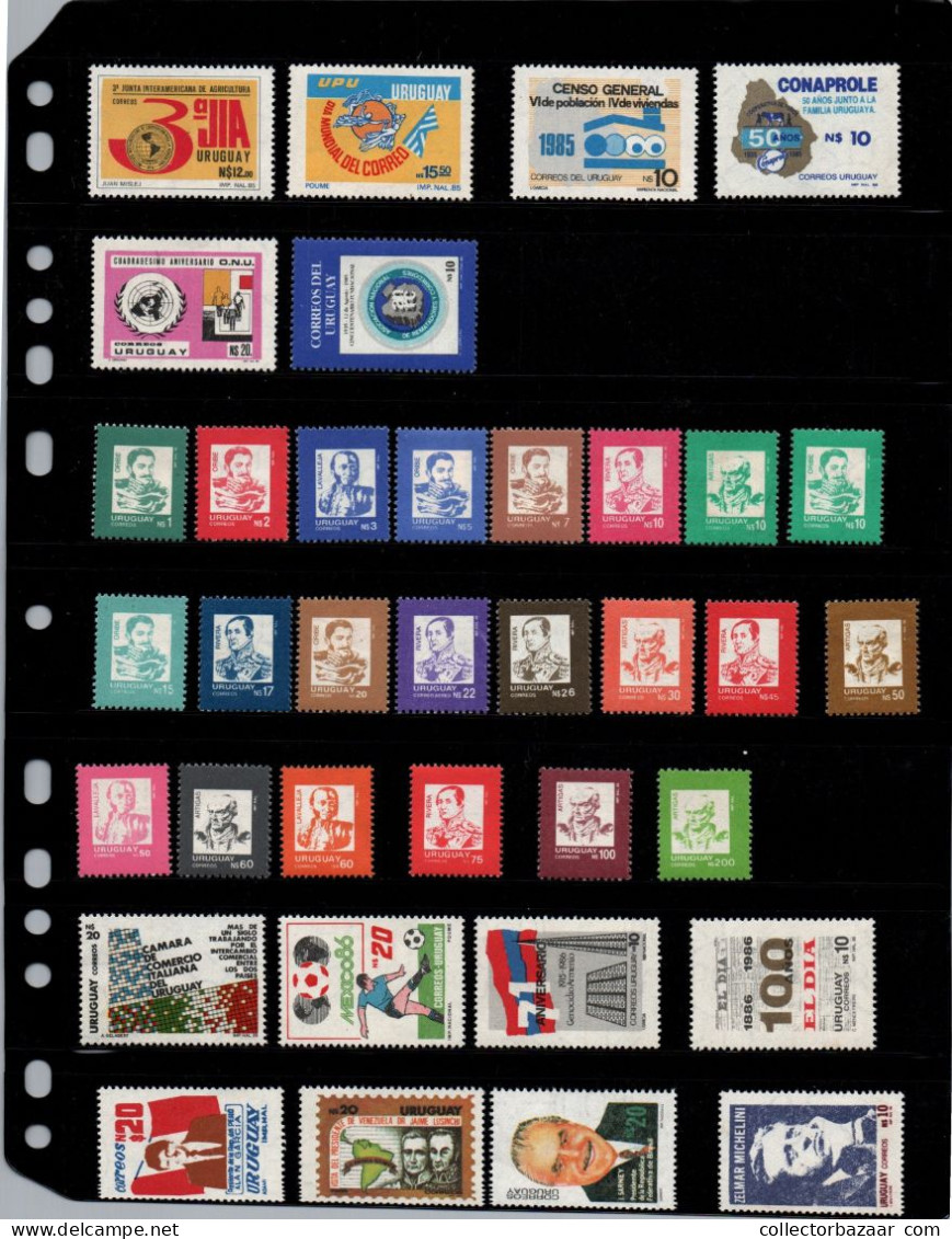 Uruguay 1986 - 1990 Complete Stamp Collection MNH ** - Uruguay