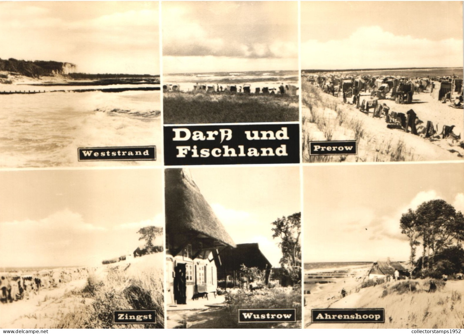 FISCHLAND, MECKLENBURG-WEST POMERANIA, MULTIPLE VIEWS, ARCHITECTURE, BEACH, GERMANY, POSTCARD - Fischland/Darss