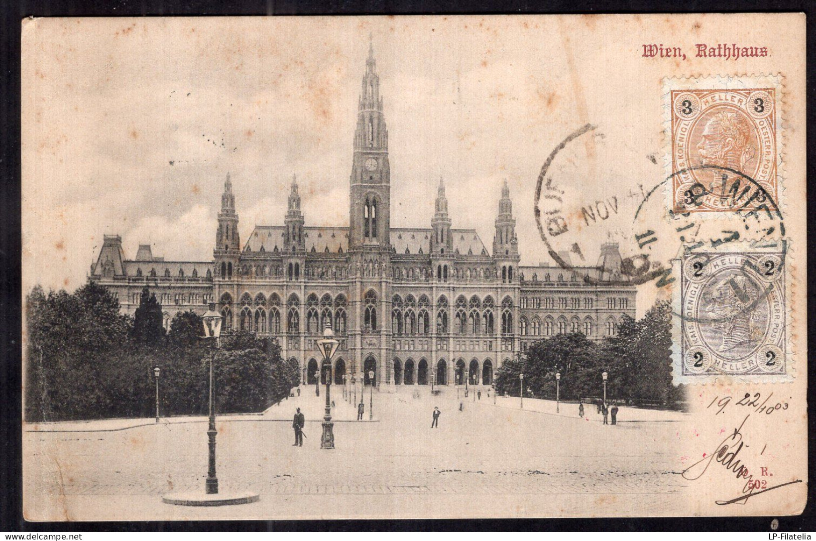 Österreich - 1908 - Wien - Rathhaus - Wien Mitte