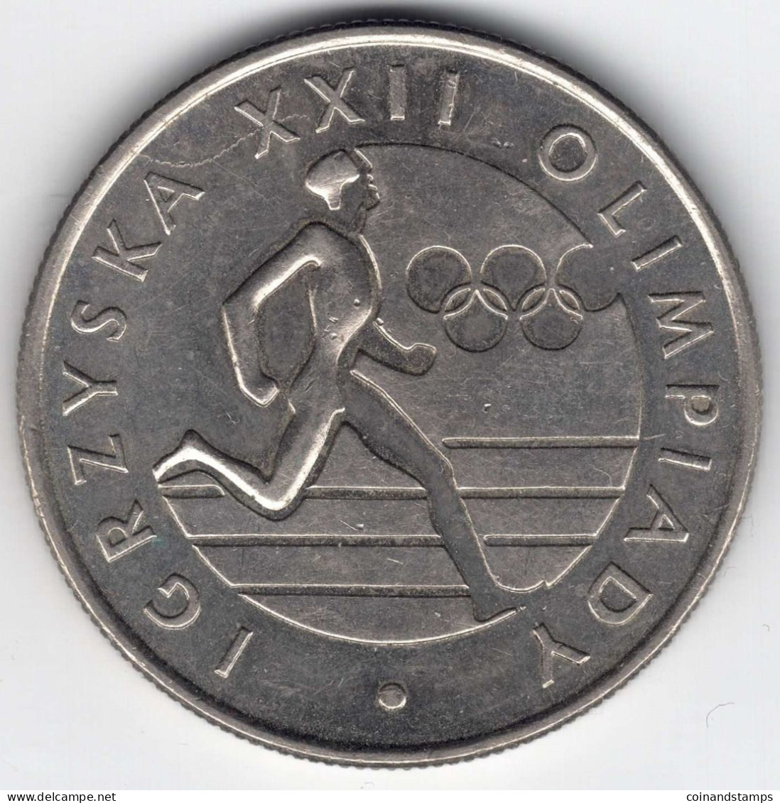 Polen 20 Zloty 1980 (Cu./Ni.) XXII. Olympische Spiele Moskau, MzSt. Warschau, KM#108, Ss/vz - Polonia