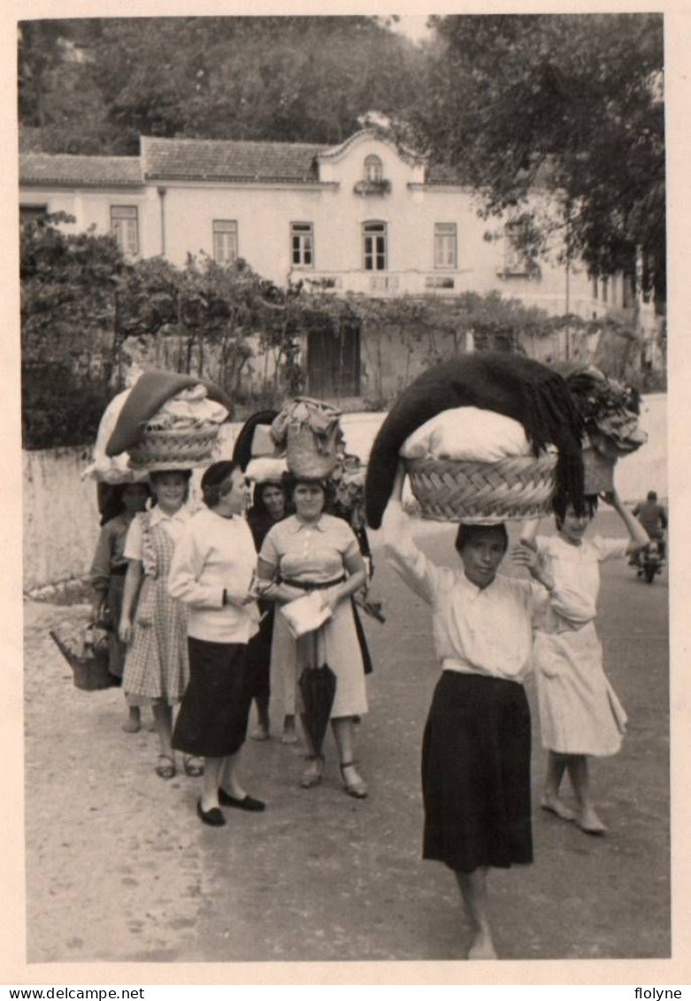 Coimbra - Photo Ancienne Originale - Femmes Du Peuple - Portugal - 6x8,5 Cm - Coimbra