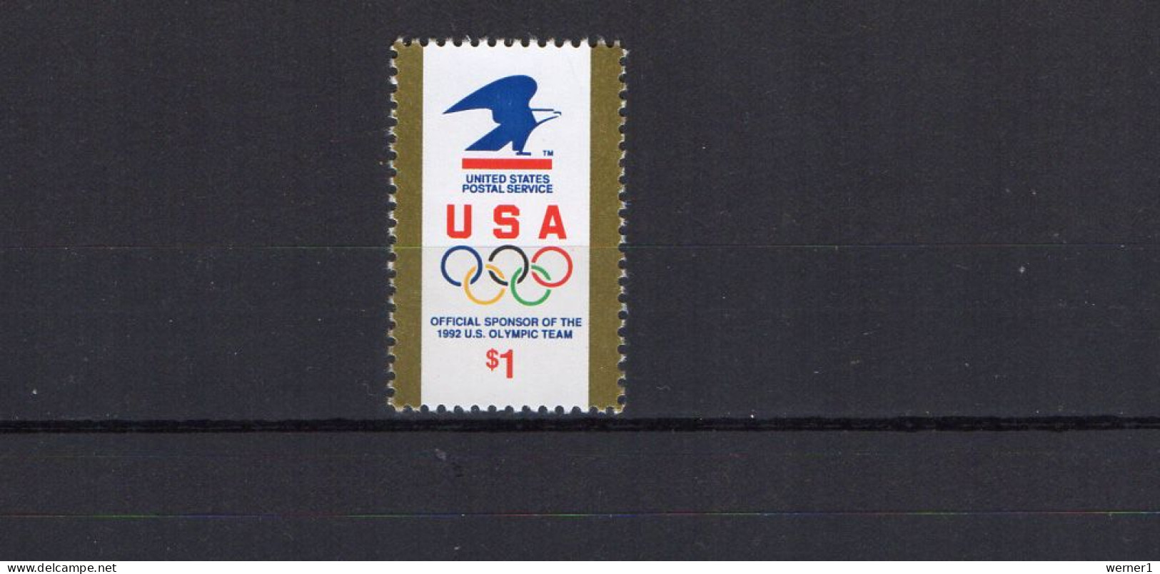 USA 1991 Olympic Games Barcelona 1 $ Stamp MNH - Ete 1992: Barcelone