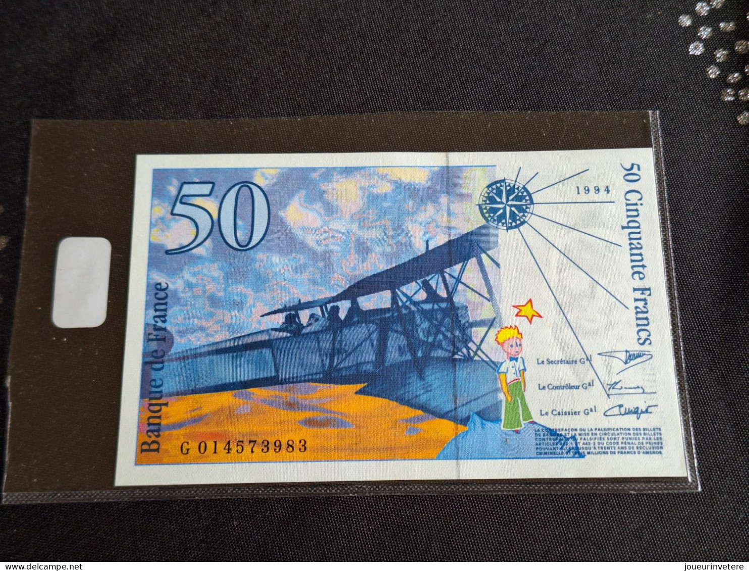 France Billet 50 Francs  St Exupéry 1994 Série G -ETAT SUP - Sonstige – Europa