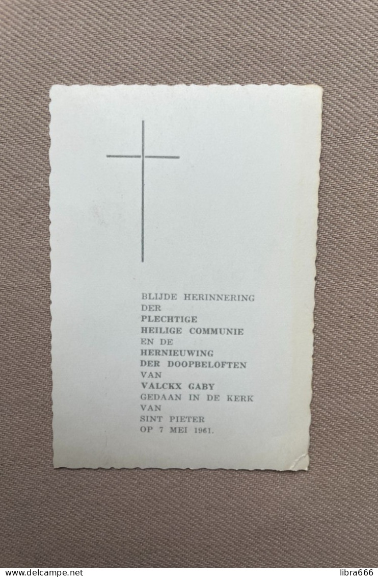 Communie - VALCKX Gaby - 1961 - Sint Pieter - (TURNHOUT) - Communion