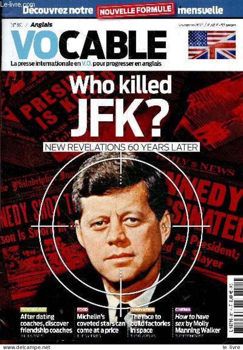 Vocable N°891 / Anglais - Who Killed JFK ? New Revelations 60 Years Later - After Dating Coaches, Discover Friendship Co - Sprachwissenschaften