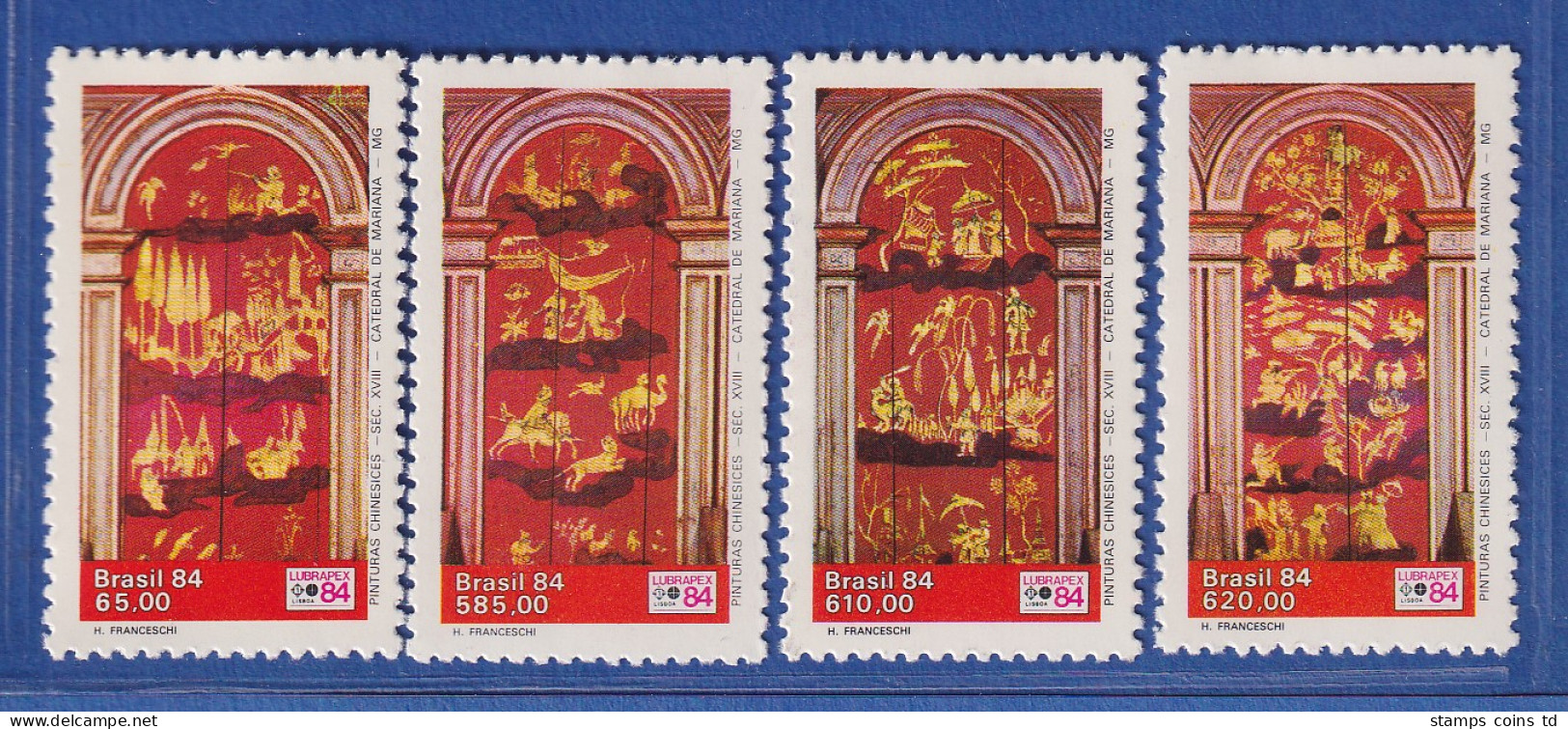 Brasilien 1984 Briefmarkenausstellung LUBRAPEX `84 Mi.-Nr. 2036-39 ** - Sonstige & Ohne Zuordnung