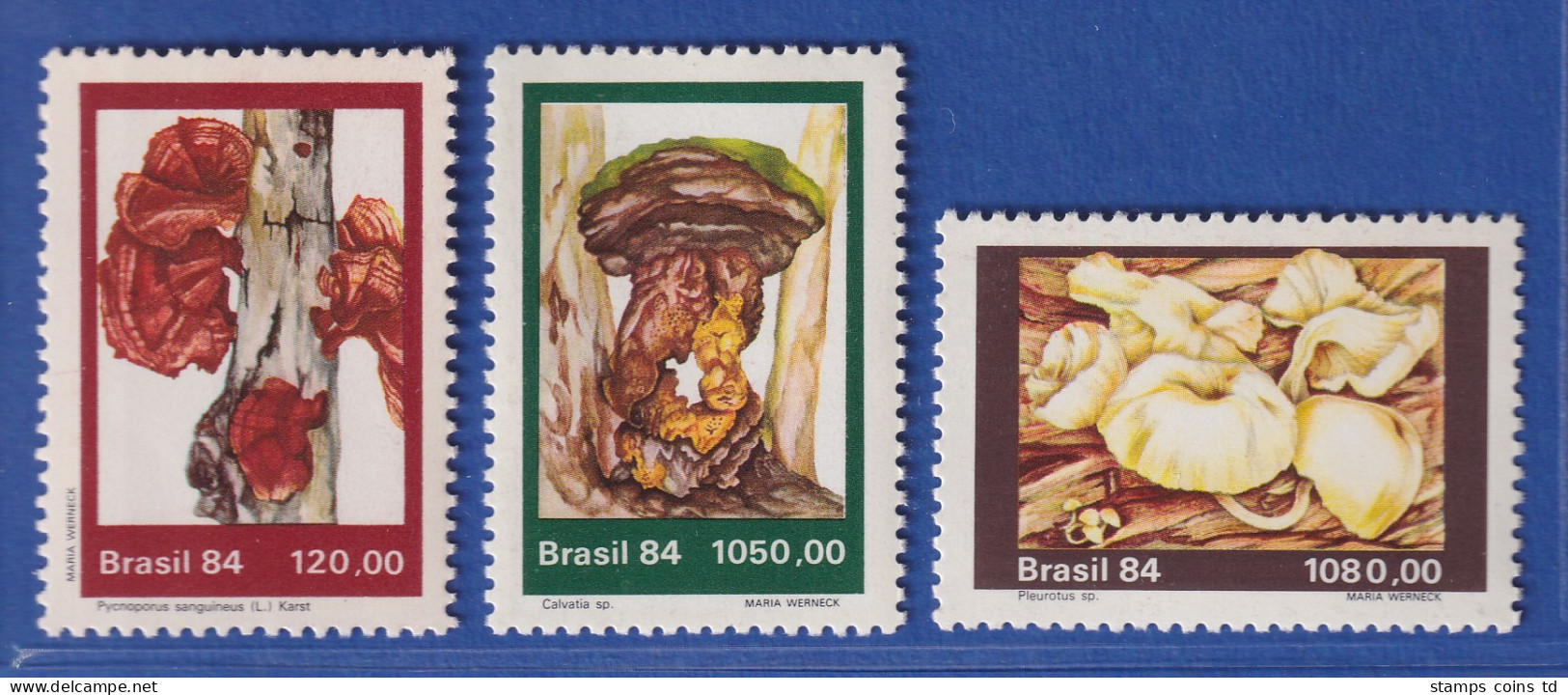 Brasilien 1984 Pilze  Mi.-Nr. 2072-74 ** - Sonstige & Ohne Zuordnung