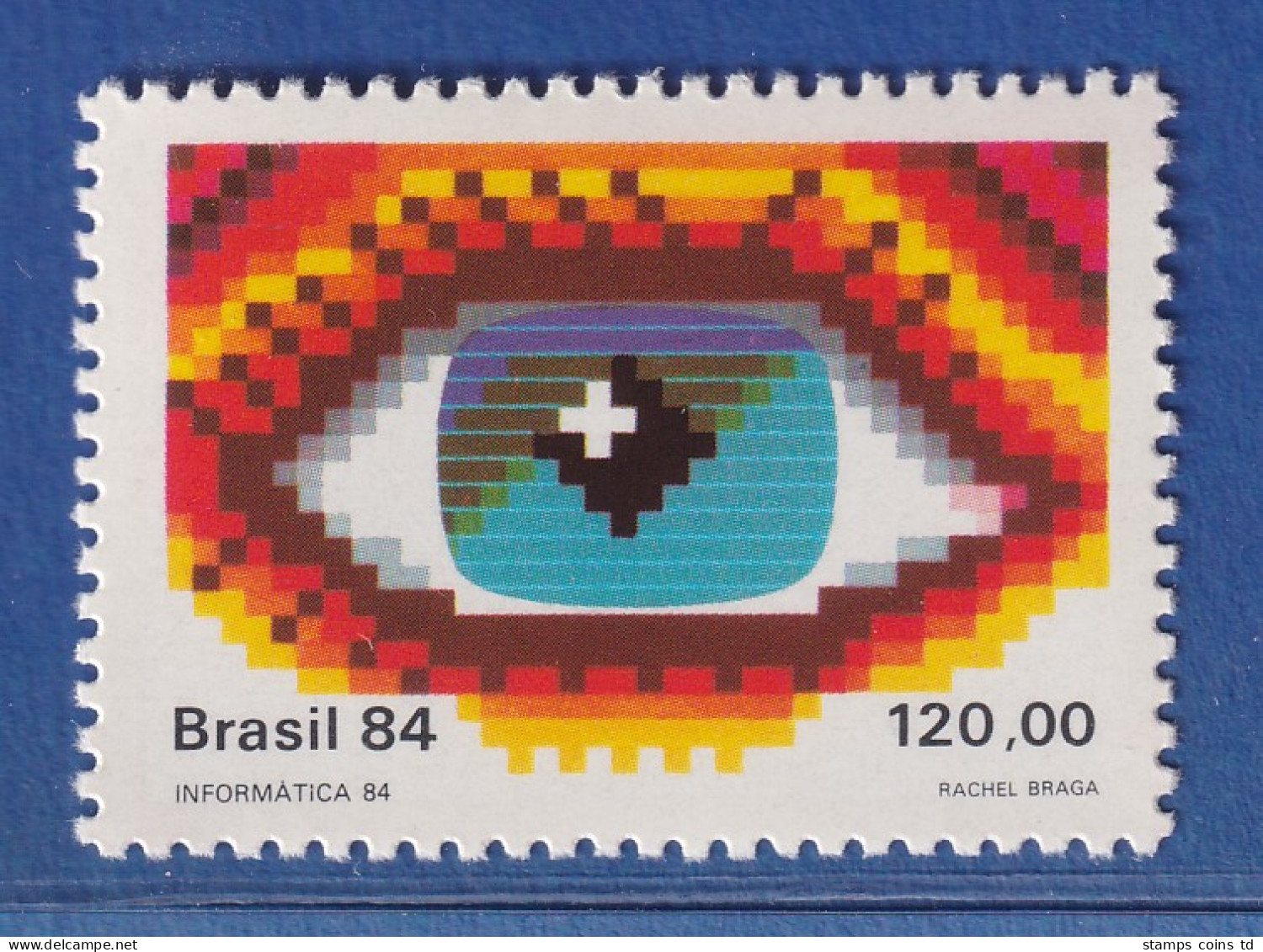 Brasilien 1984 Informatik-Messe INFORMATICA '84 Auge Mi.-Nr. 2077 ** - Sonstige & Ohne Zuordnung