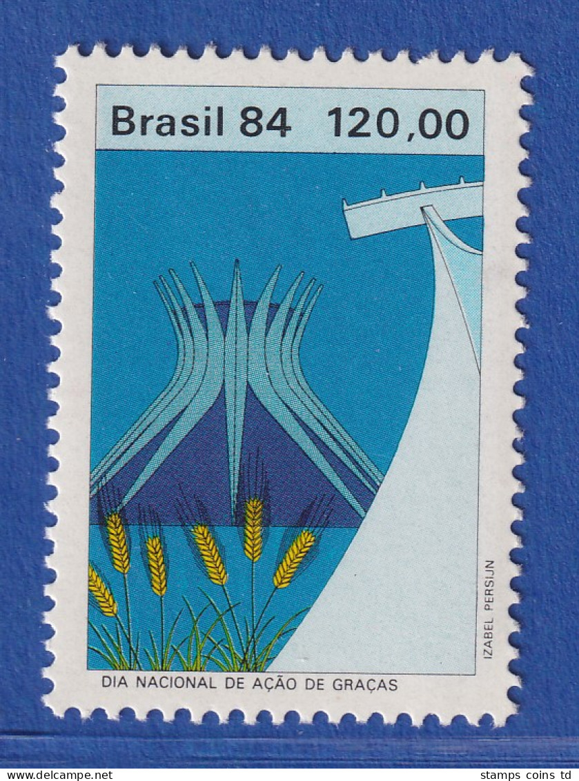 Brasilien 1984 Erntedankfest Kathedrale Von Brasilia Mi.-Nr. 2084 ** - Sonstige & Ohne Zuordnung