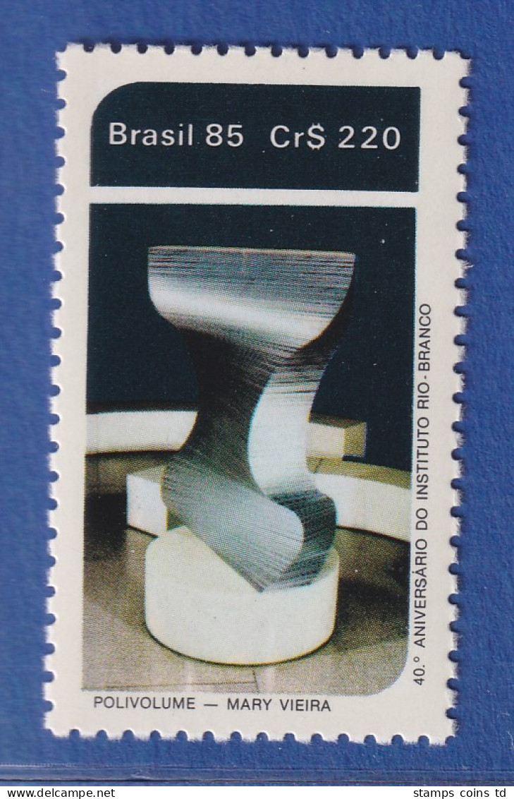 Brasilien 1985 Institut Rio Branco Skulptur Von Mary Vieira Mi.-Nr. 2103 ** - Sonstige & Ohne Zuordnung