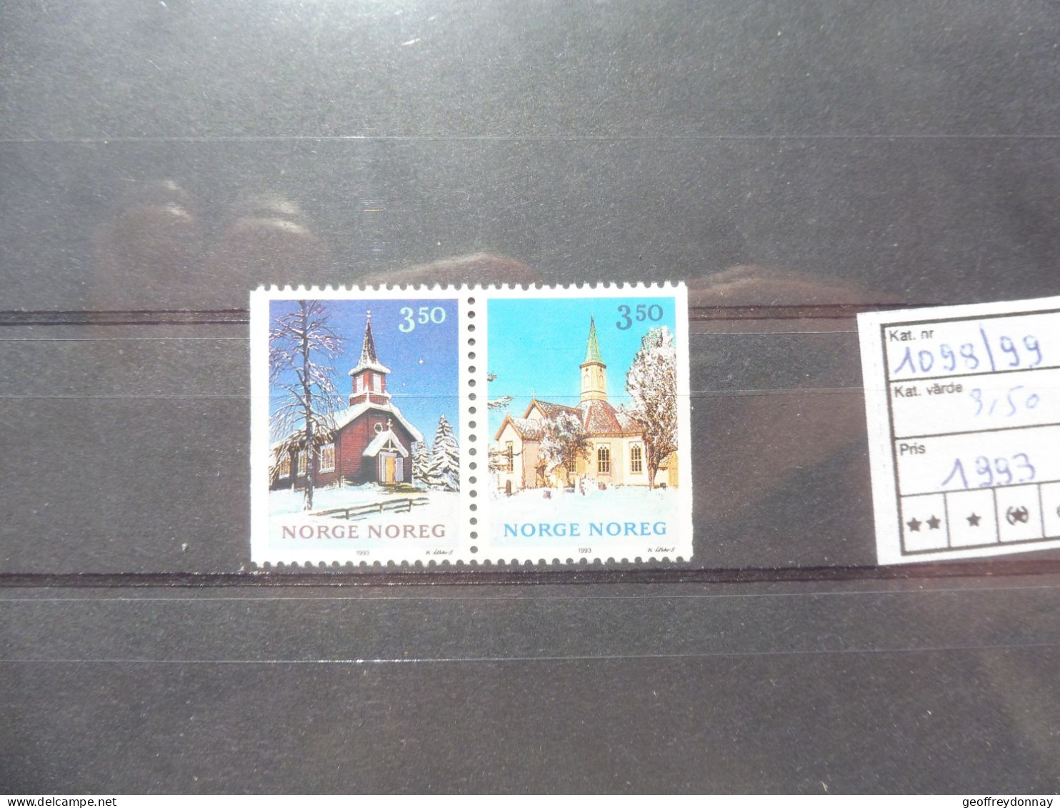 Norge Norvege Norway 1098/1099 Mnh Neuf ** 1993 - Unused Stamps