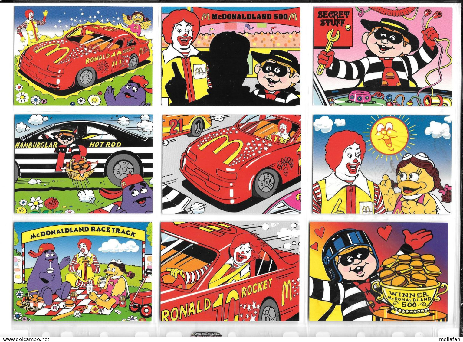 AD33 - SERIE COMPLETE 55 TRADING COLLECT A CARD - THE MAC DONALD 500 - Otros & Sin Clasificación