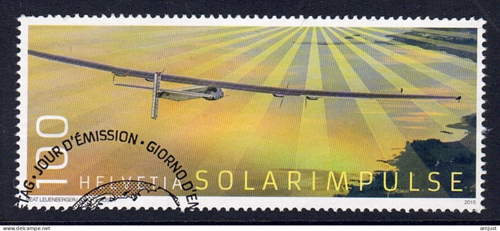 Suisse // Schweiz // Svizzera // 2010-2019 // 2016 // Solar Impulse Oblitéré No. 1601 - Oblitérés