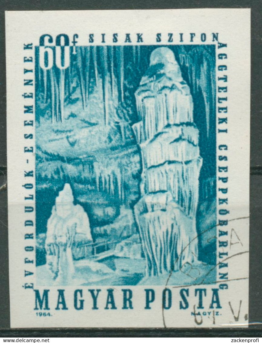 Ungarn 1964 Tropfsteinhöhle Aggtelek 2025 B Gestempelt Geschnitten - Used Stamps