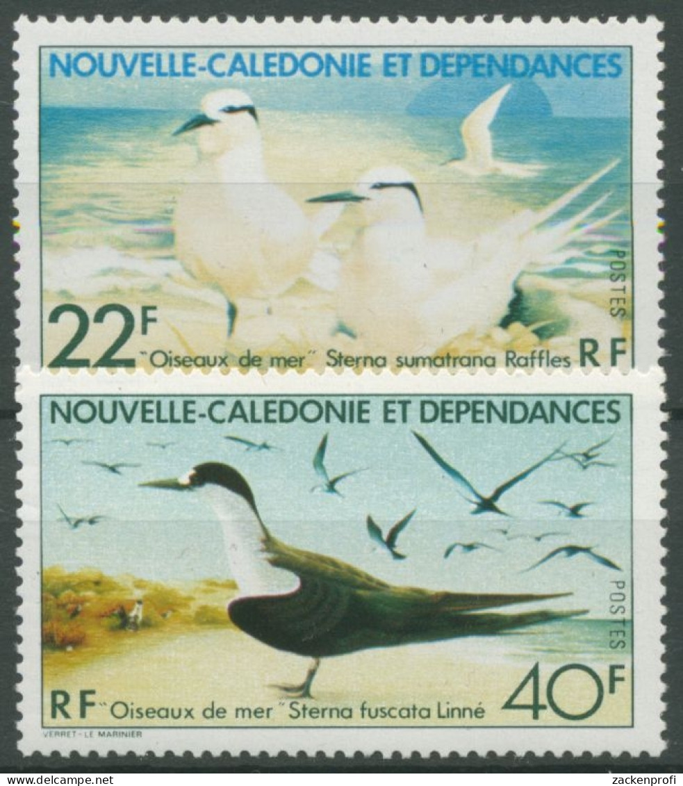 Neukaledonien 1978 Seevögel Seeschwalben 606/07 Postfrisch - Unused Stamps