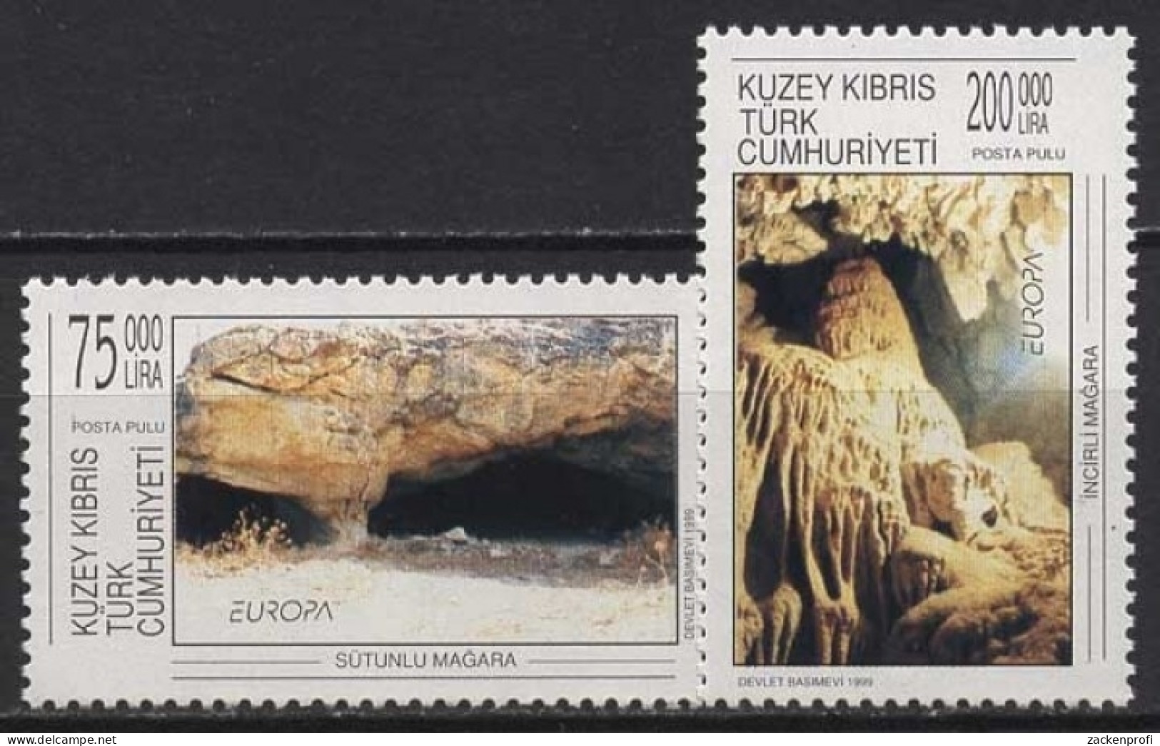 Türkisch-Zypern 1999 Europa: Natur- Und Nationalparks 499/00 Postfrisch - Neufs