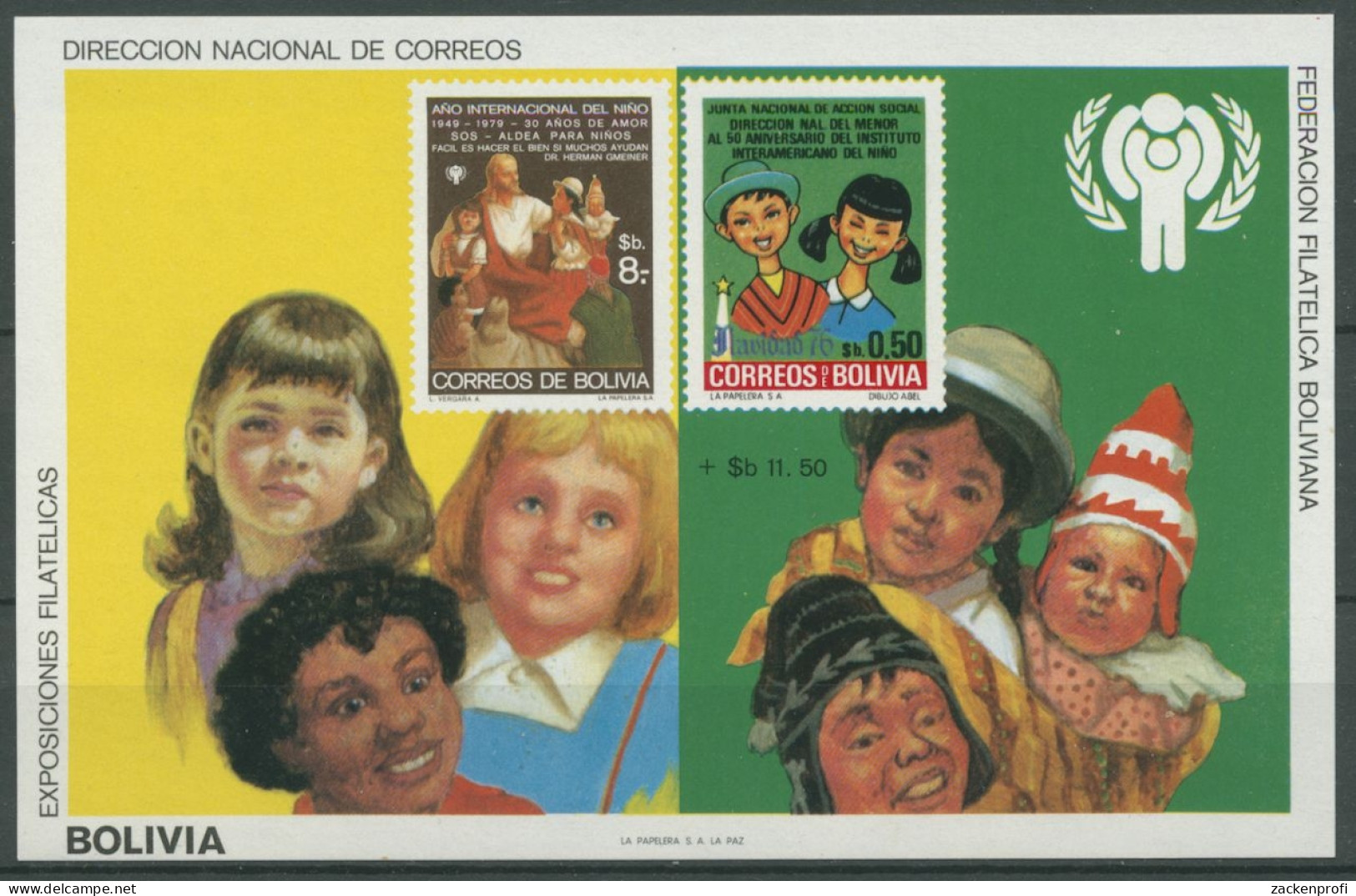 Bolivien 1980 Jahr Des Kindes Block 97 Postfrisch (C27913) - Bolivia