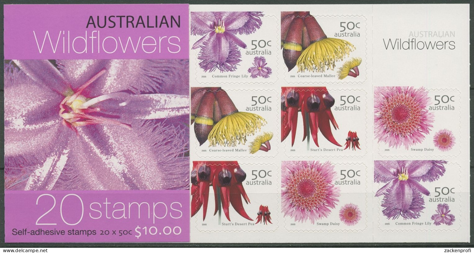Australien 2005 Wildblumen MH 213 Postfrisch (C29636) - Booklets
