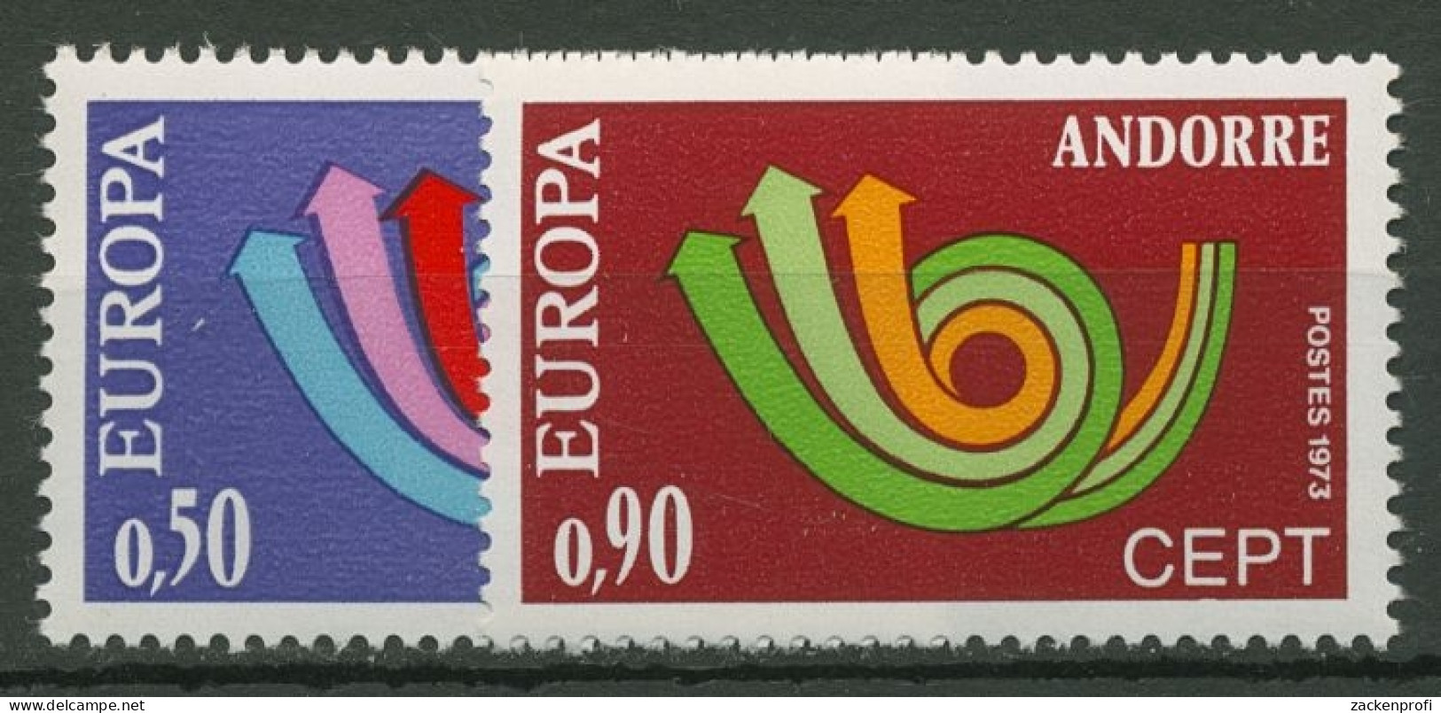 Andorra (frz.) 1973 Europa CEPT 247/48 Postfrisch - Nuevos