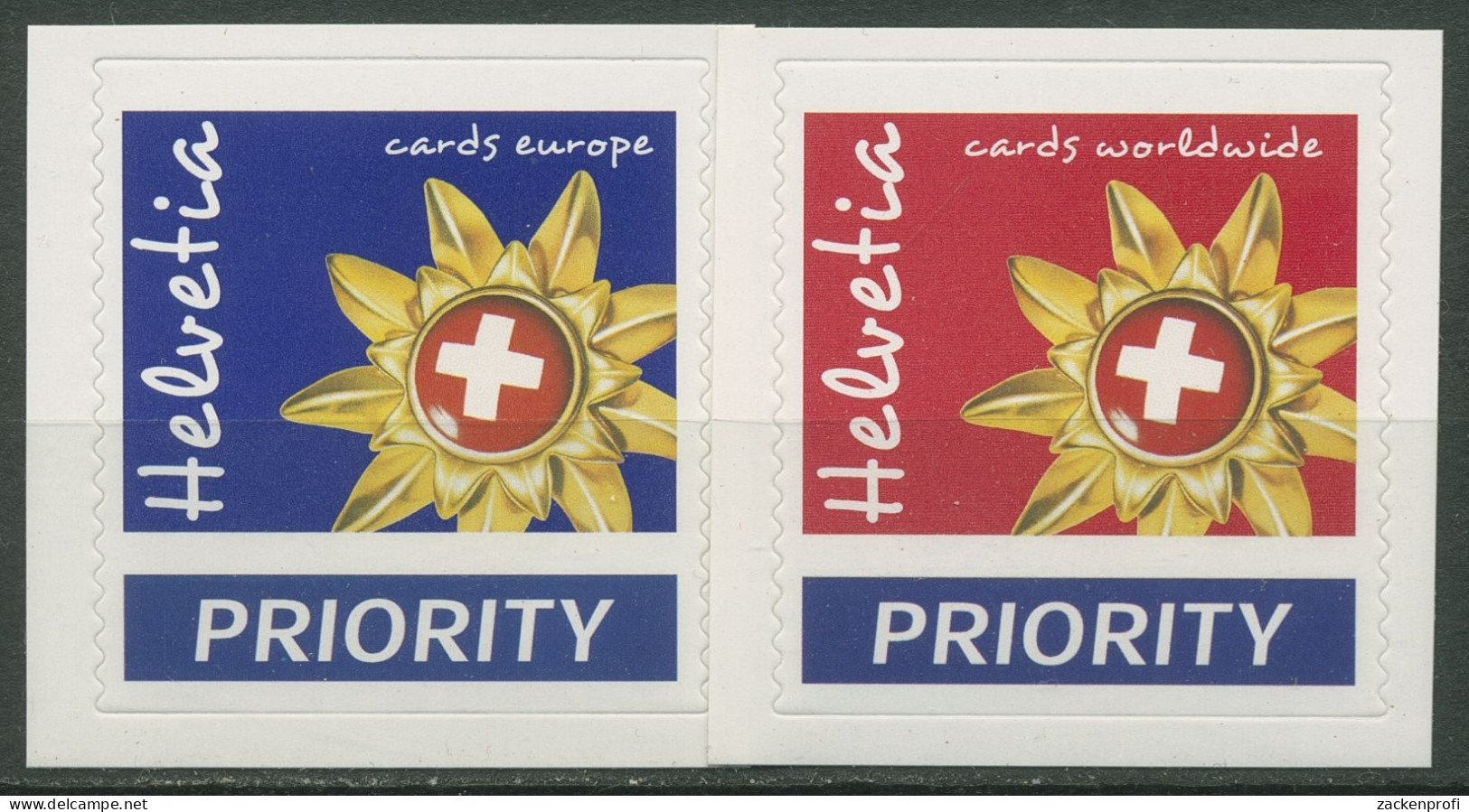 Schweiz 2002 Feriengrüße Edelweiß 1818/19 Postfrisch - Unused Stamps