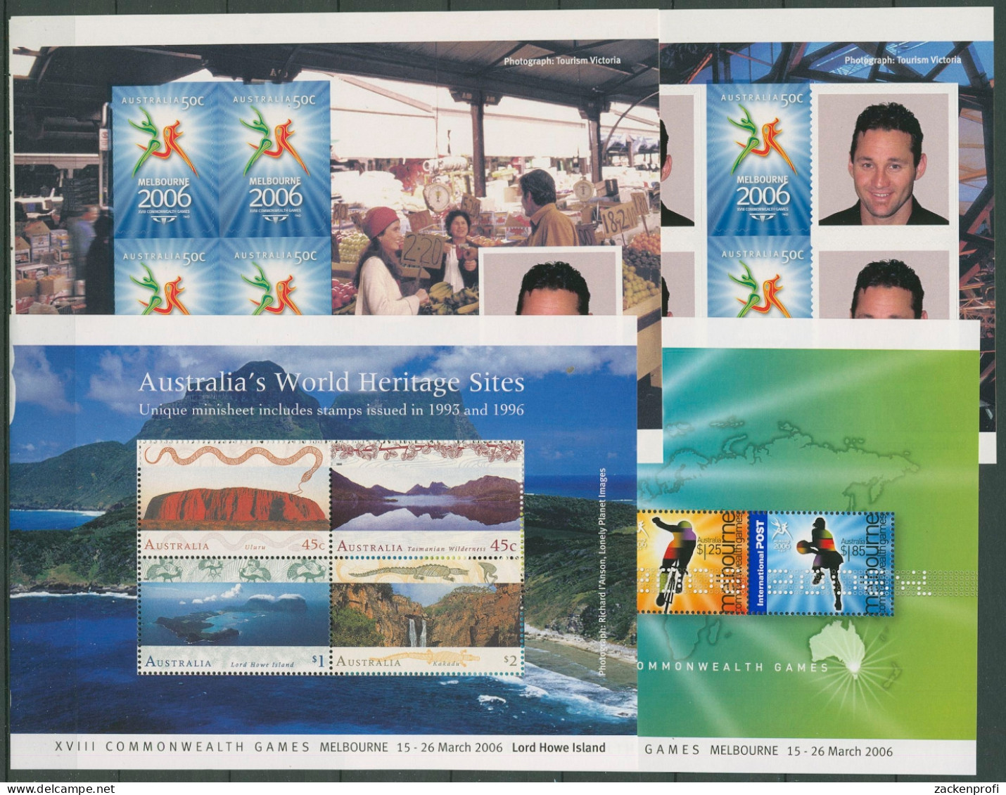 Australien 2006 Commonwealth Games MH 224 Postfrisch (C29645) - Libretti