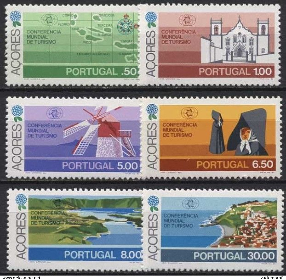 Portugal - Azoren 1980 Tourismus Philippinen 336/41 Postfrisch - Azores