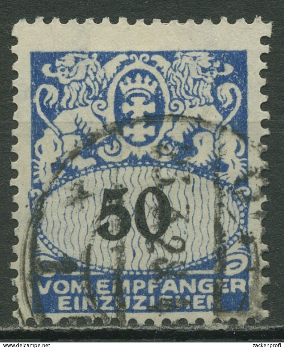 Danzig Portomarke 1923 Großes Staatswappen P 35 Gestempelt - Postage Due