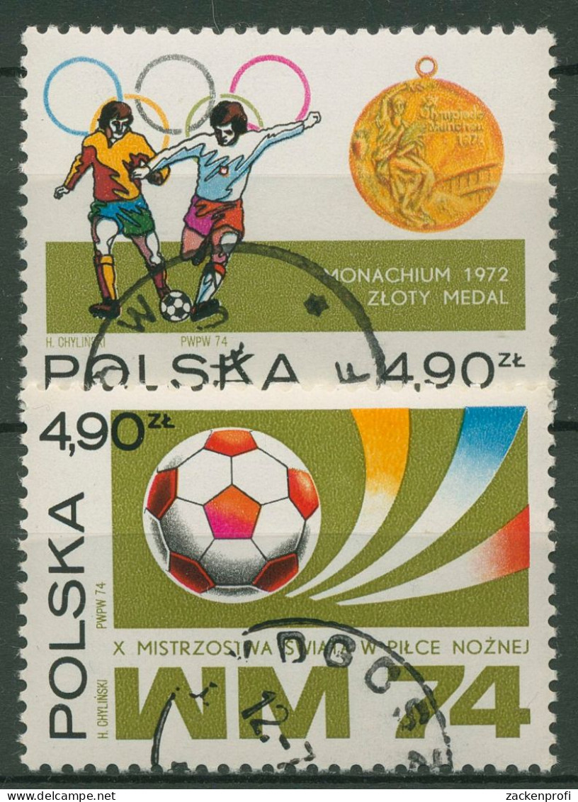 Polen 1974 Fußball-WM Deutschland 2315/16 Gestempelt - Usati