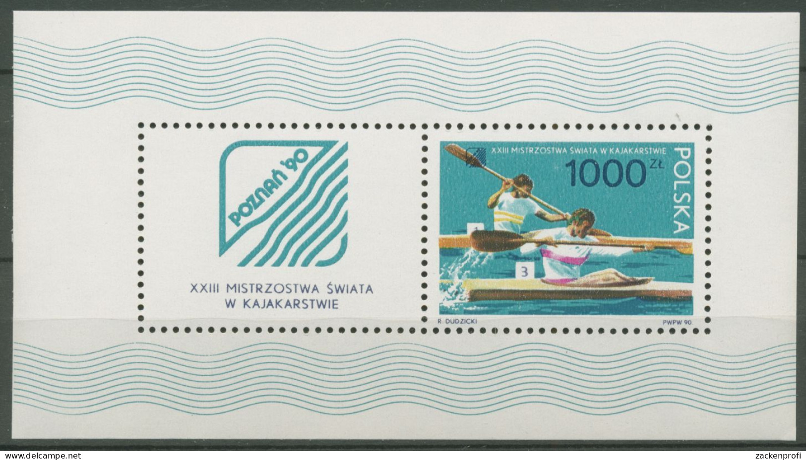 Polen 1990 Kanu-WM Posen Block 111 Postfrisch (C62928) - Blocks & Sheetlets & Panes