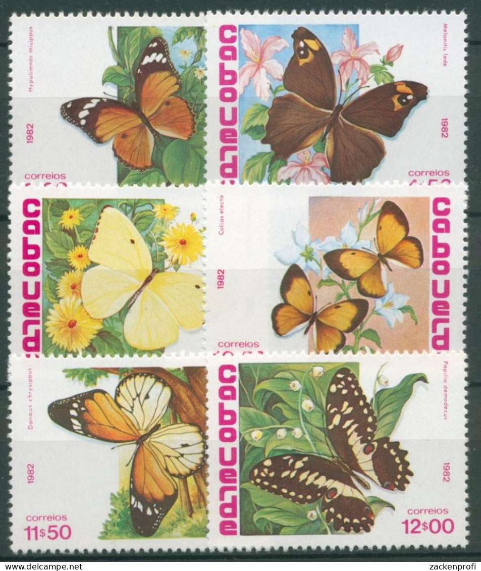 Kap Verde 1982 Schmetterlinge 467/72 Postfrisch - Cap Vert