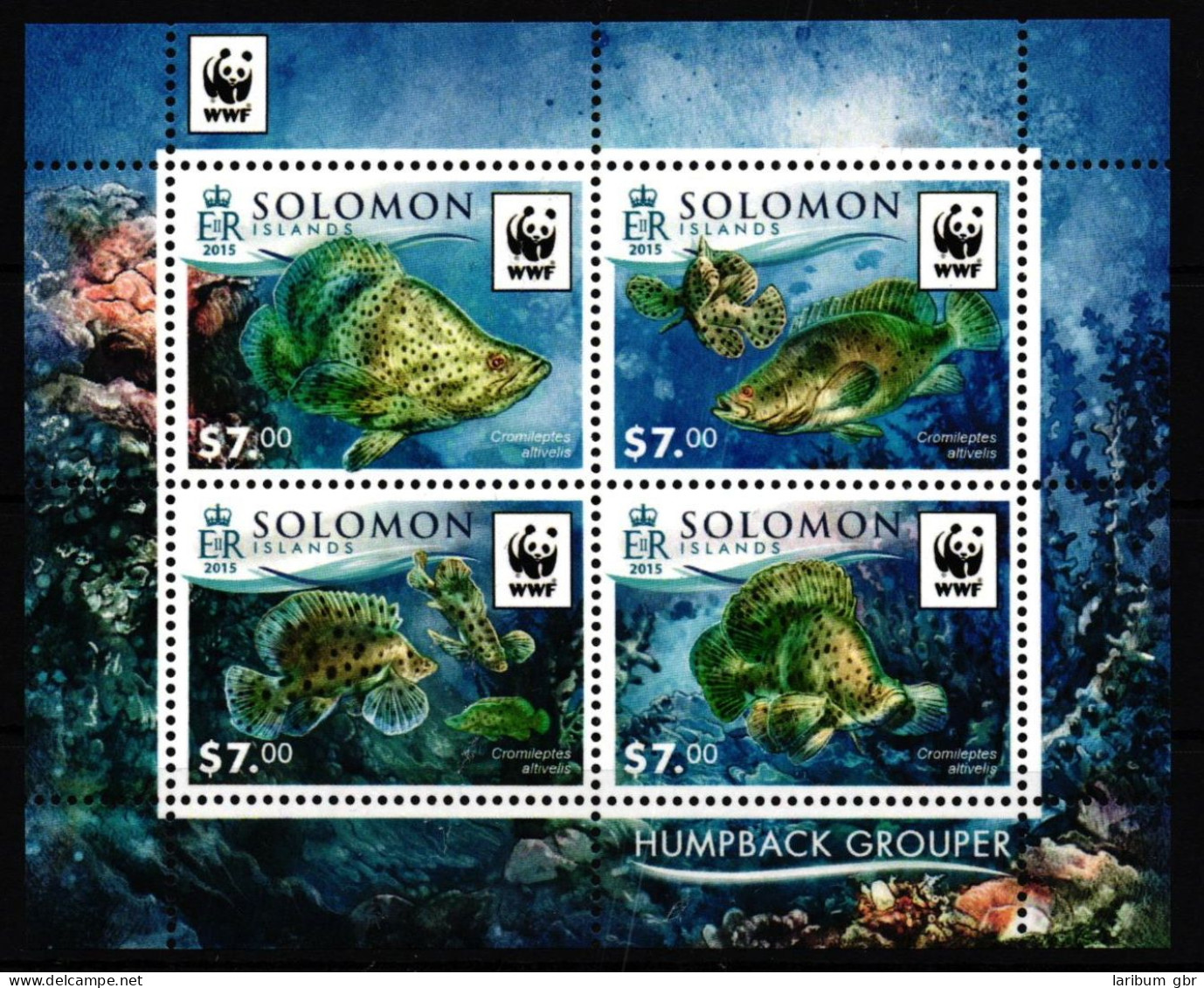 Salomon Inseln Block 465 Postfrisch Fische #JV373 - Solomoneilanden (1978-...)