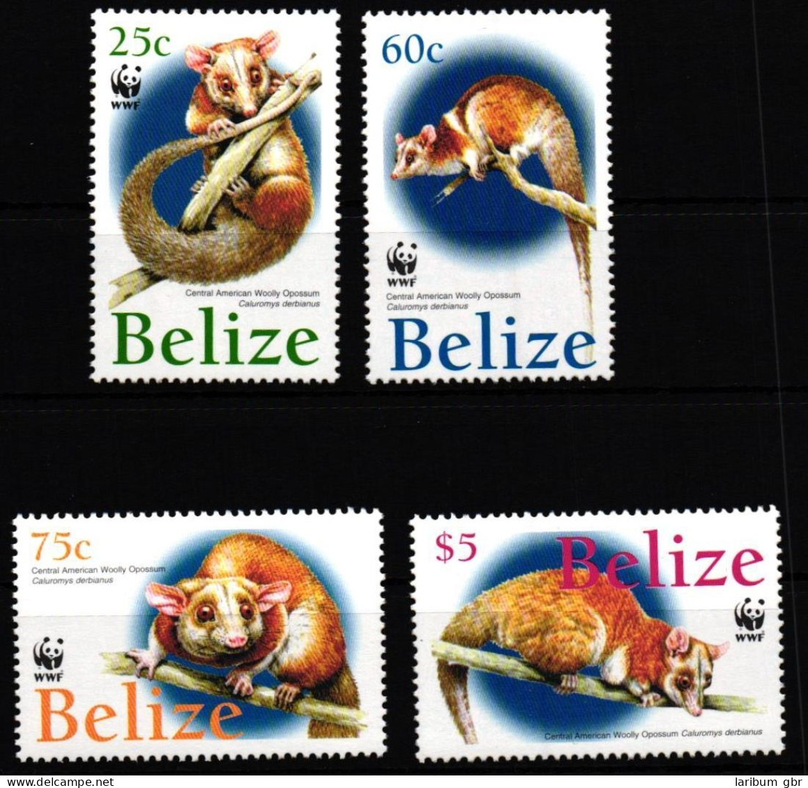 Belize 1285-1288 Postfrisch Opossum #JV476 - Belice (1973-...)