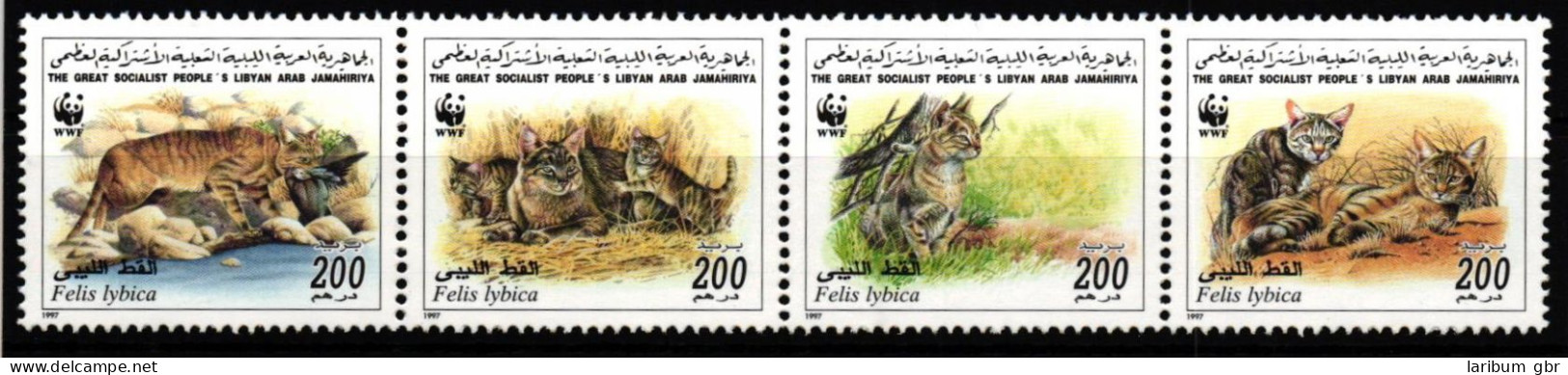 Libyen 2496-2499 Postfrisch Als 4er Streifen, Wildkatzen #JV460 - Libye