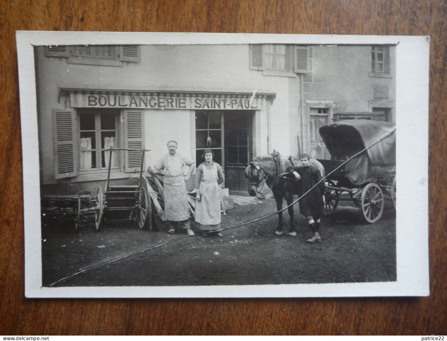 CPA Inédite écrite BOULANGERIE ST SAINT PAUL  AMPLETUIS Ou St Vincent-de-Reins, - Amplepuis