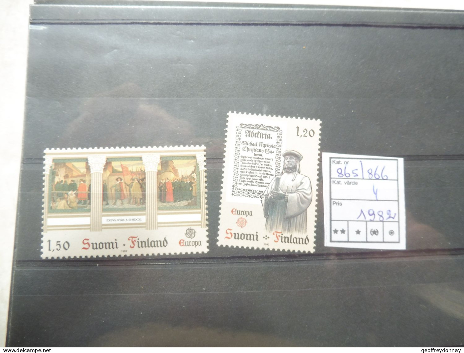 Suomi Finland Finlande 865/866 Neuf ** Mnh Perfect Parfait Etat 1982 Europa - Unused Stamps