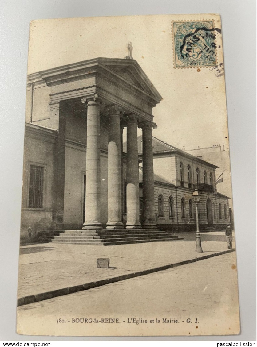 CPA - 92 - BOURG LA REINE - L'Eglise Et La Mairie - Bourg La Reine