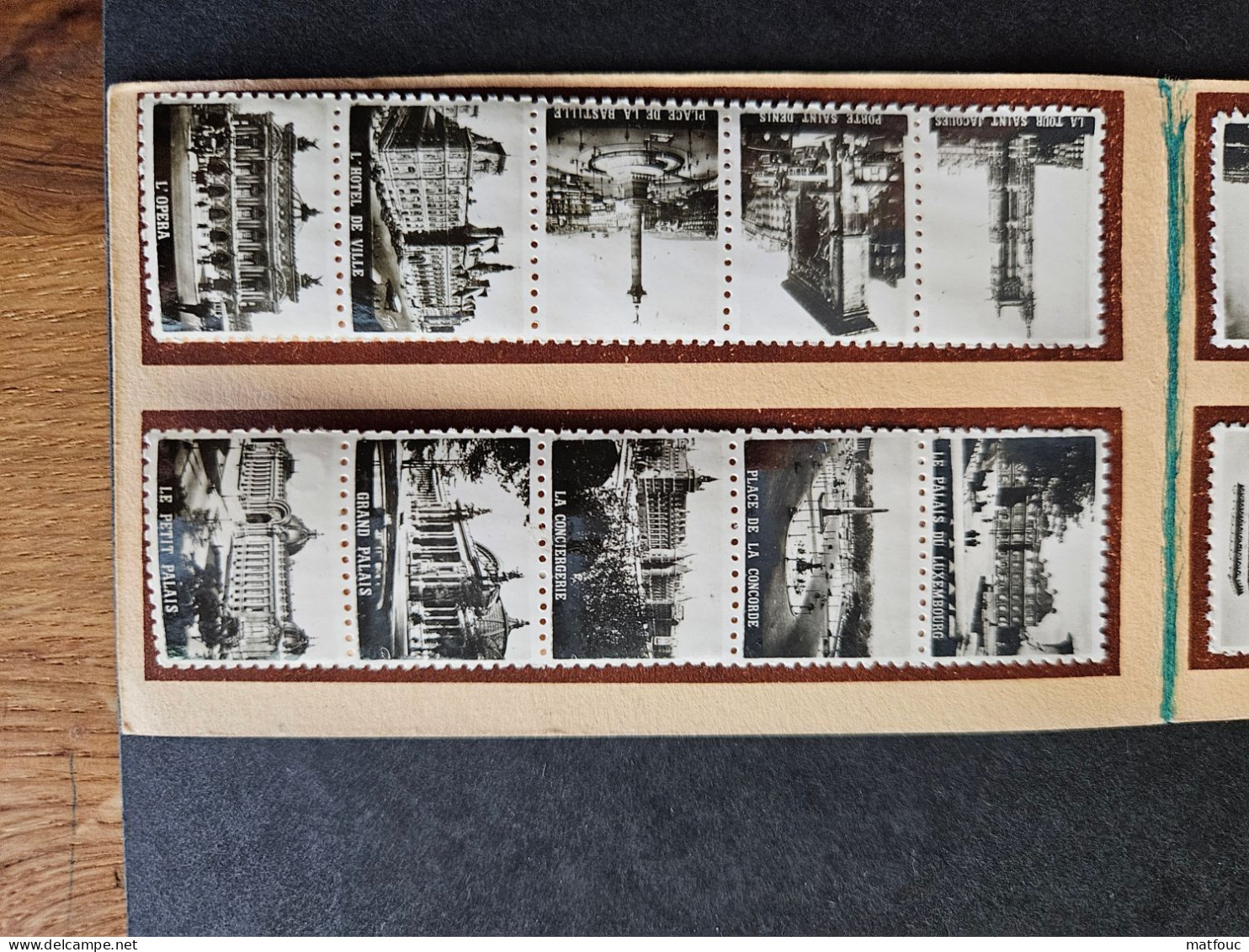 Carnet De 20 Photos-timbres - Monuments De Paris - ** - Tourisme (Vignettes)