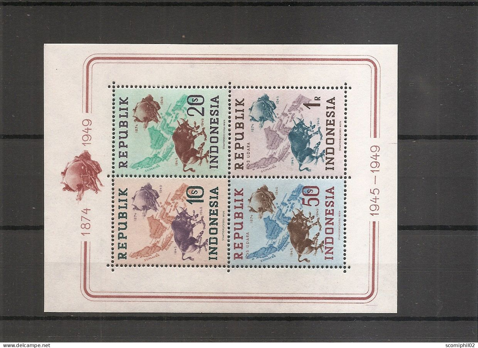 UPU ( BF 1 XXX -MNH - Des Postes Locales D'Indonésie ) - WPV (Weltpostverein)