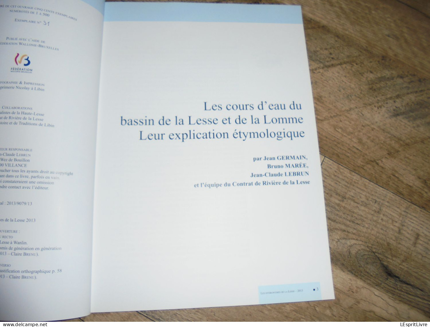 AUX SOURCES DE LA LESSE H S Bassin De La Lesse Et De La Lomme Régionalisme Jemelle Maissin Villance Our Ochamps Rivière - War 1914-18