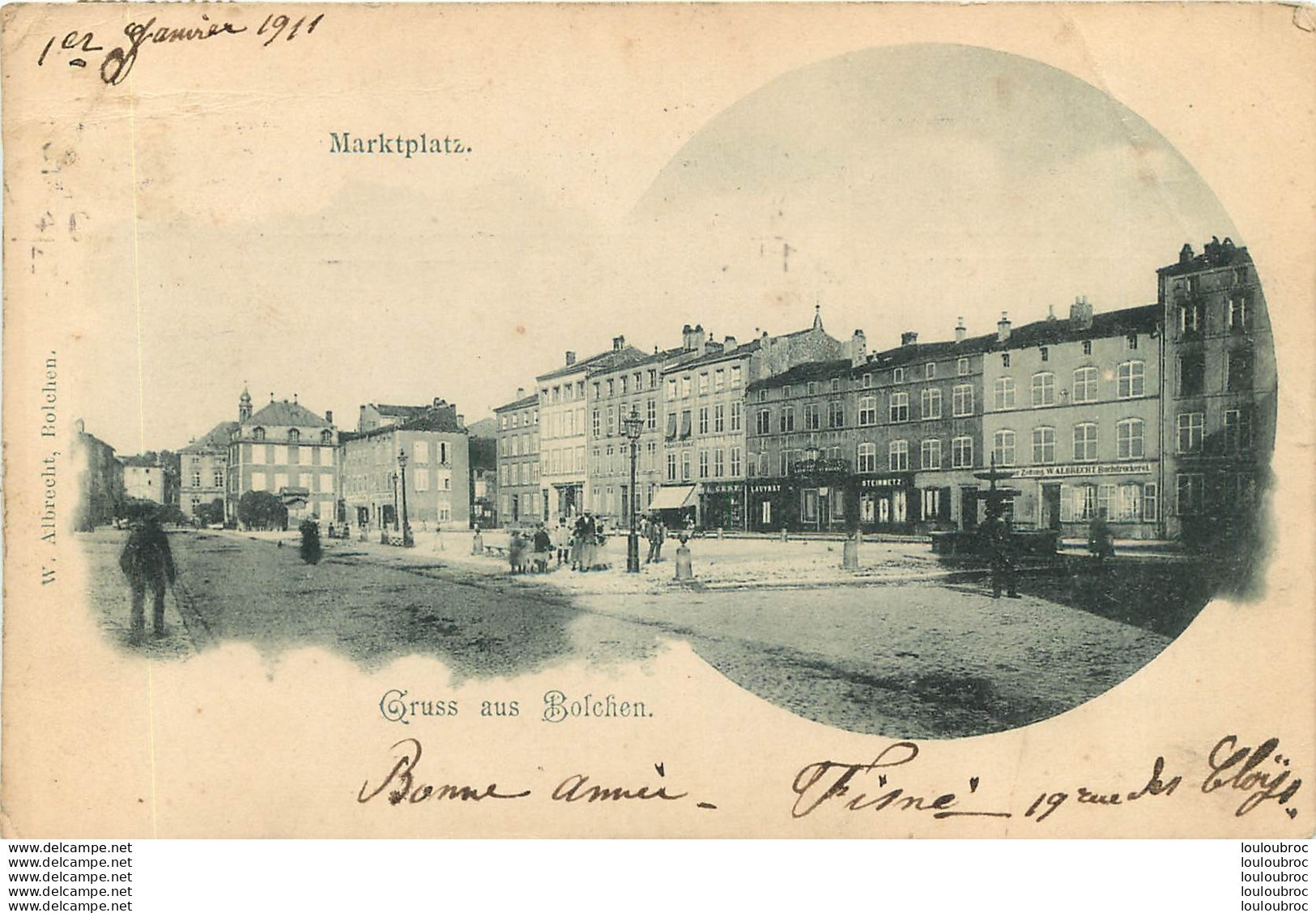 BOLCHEN GRUSS AUS BOULAY MARKTPLATZ - Boulay Moselle