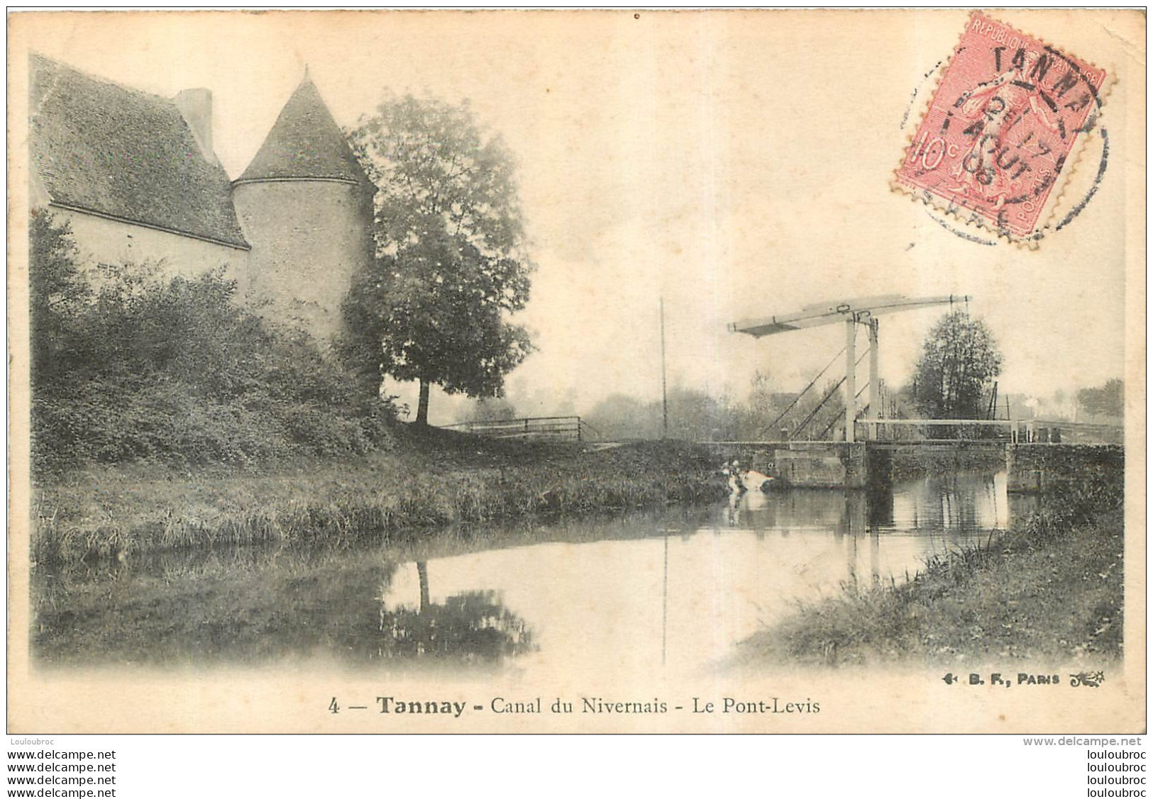 TANNAY CANAL DU NIVERNAIS LE PONT LEVIS - Tannay