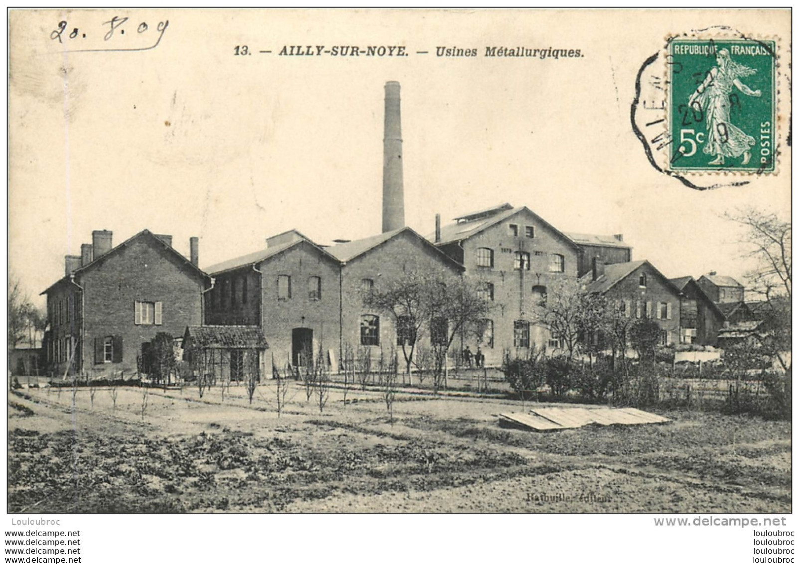 AILLY SUR NOYE USINES METALLURGIQUES - Ailly Sur Noye