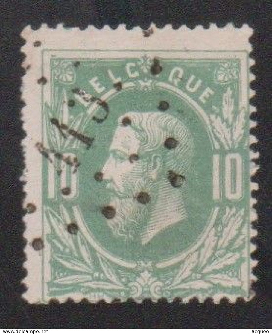 N°30  N°413 LIEGE- OUTRE - MEUSE   OBL A POINT - 1869-1883 Leopold II