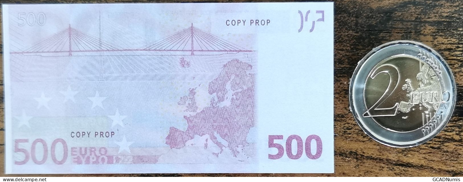 Réplique Billet 500 Euro - Réplique Petite Taille 8x4,1cm - 500€ - 500 Euro