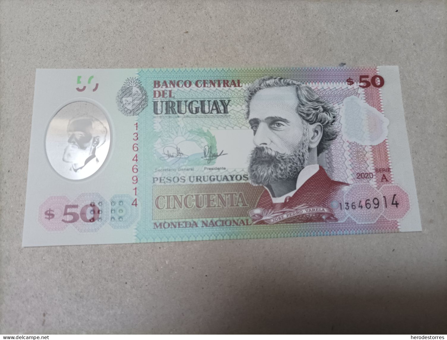 Billete Uruguay, 50 Pesos, Año 2020, Serie A, UNC - Uruguay