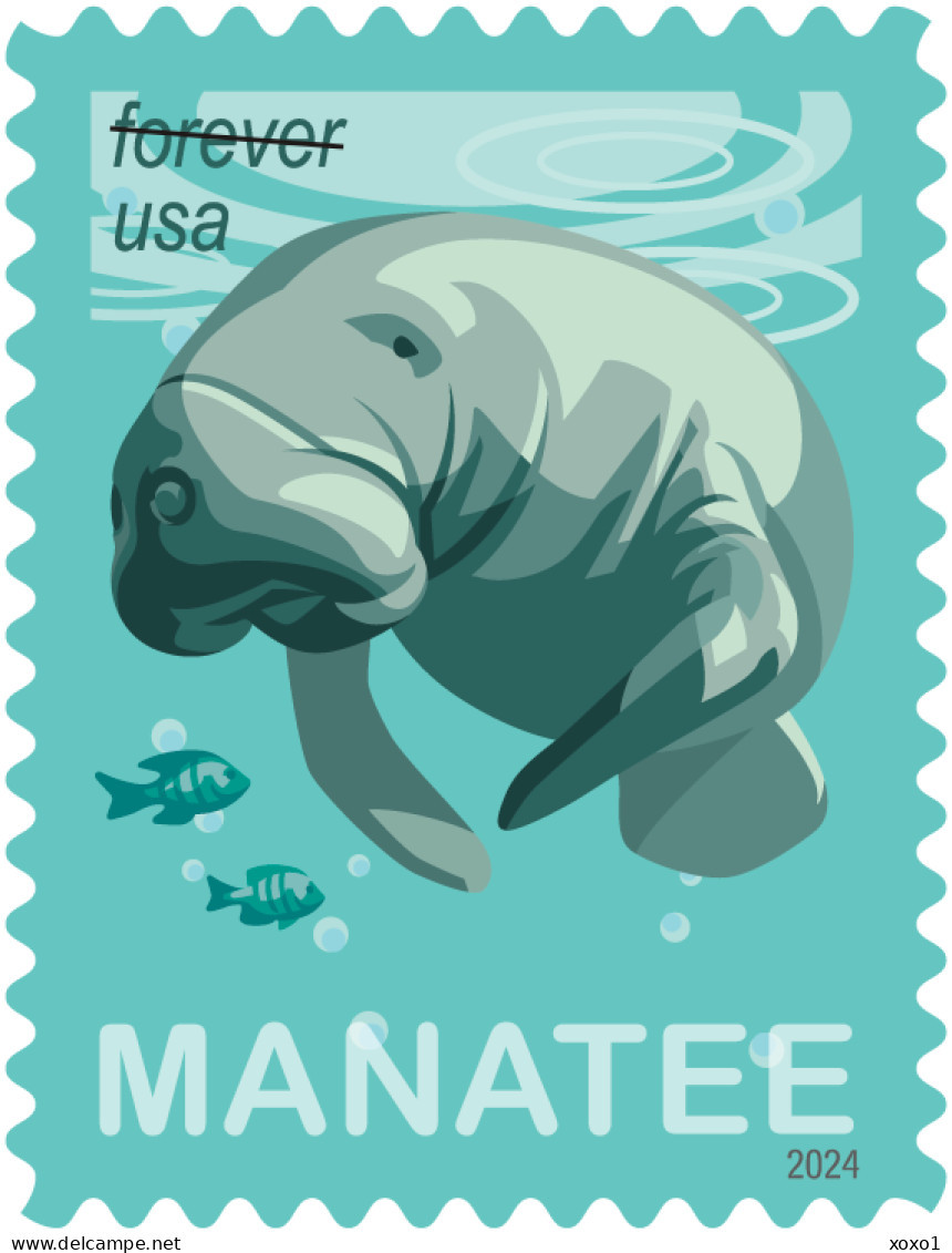 USA 2024 MiNr. XXXX Etats-Unis Marine Mammals Florida Manatee (Trichechus Manatus Latirostris) 1v MNH**  1,40 € - Altri & Non Classificati