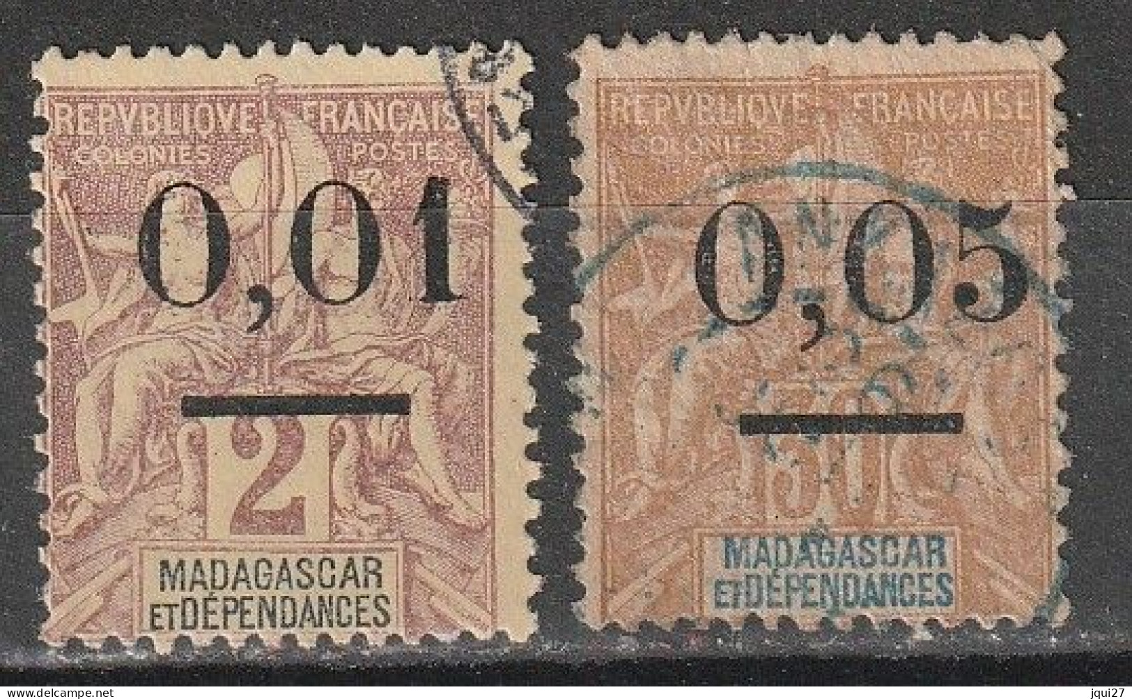 Madagascar N° 56 57 - Oblitérés